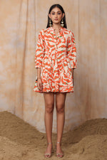 Load image into Gallery viewer, COTTON SHORT DRESS-FLORA