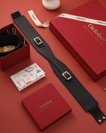 Load image into Gallery viewer, SOHO- STATEMENT LEATHER BELT BLACK