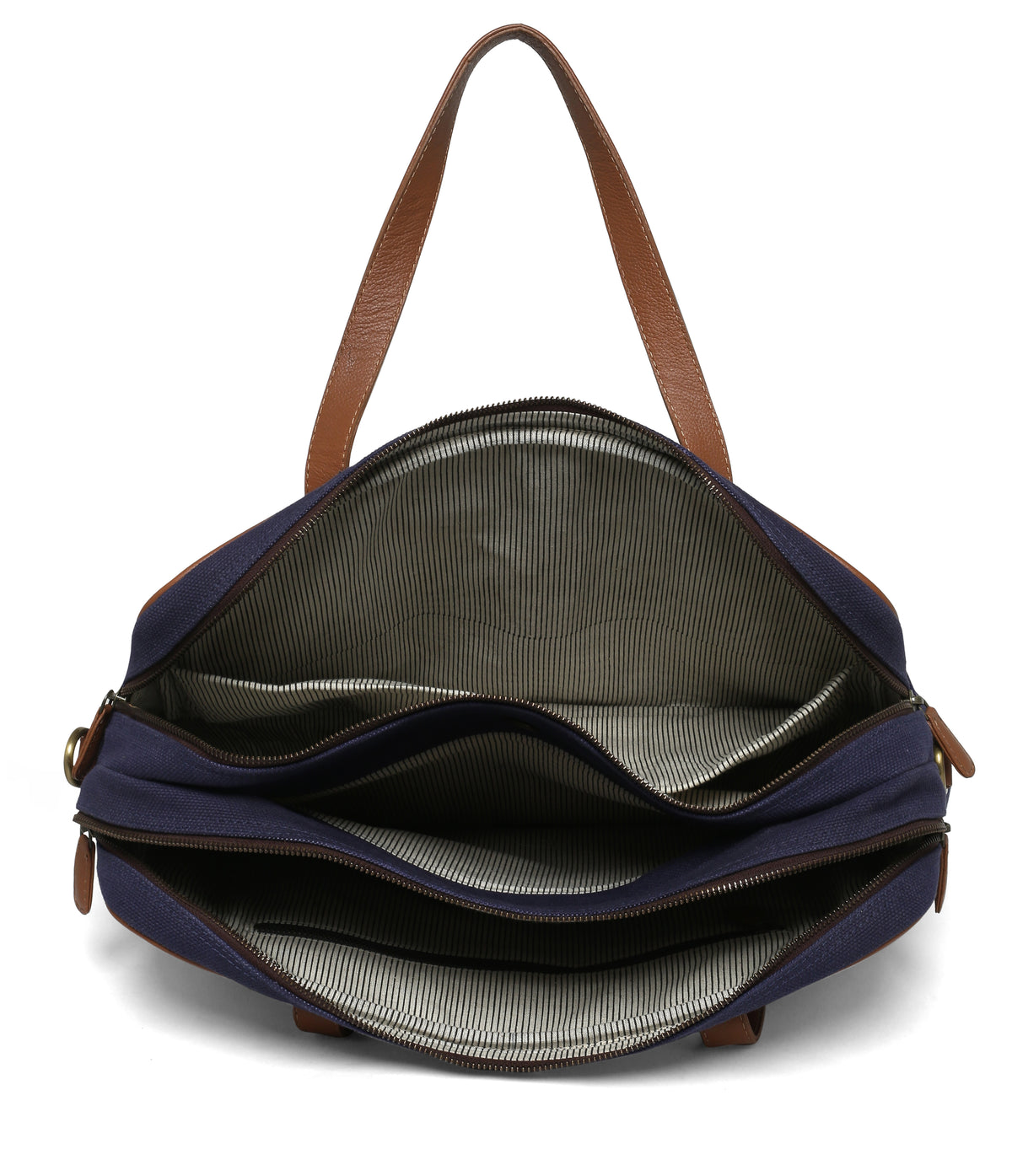 FREDDY CANVAS LAPTOP BAG-BLUE