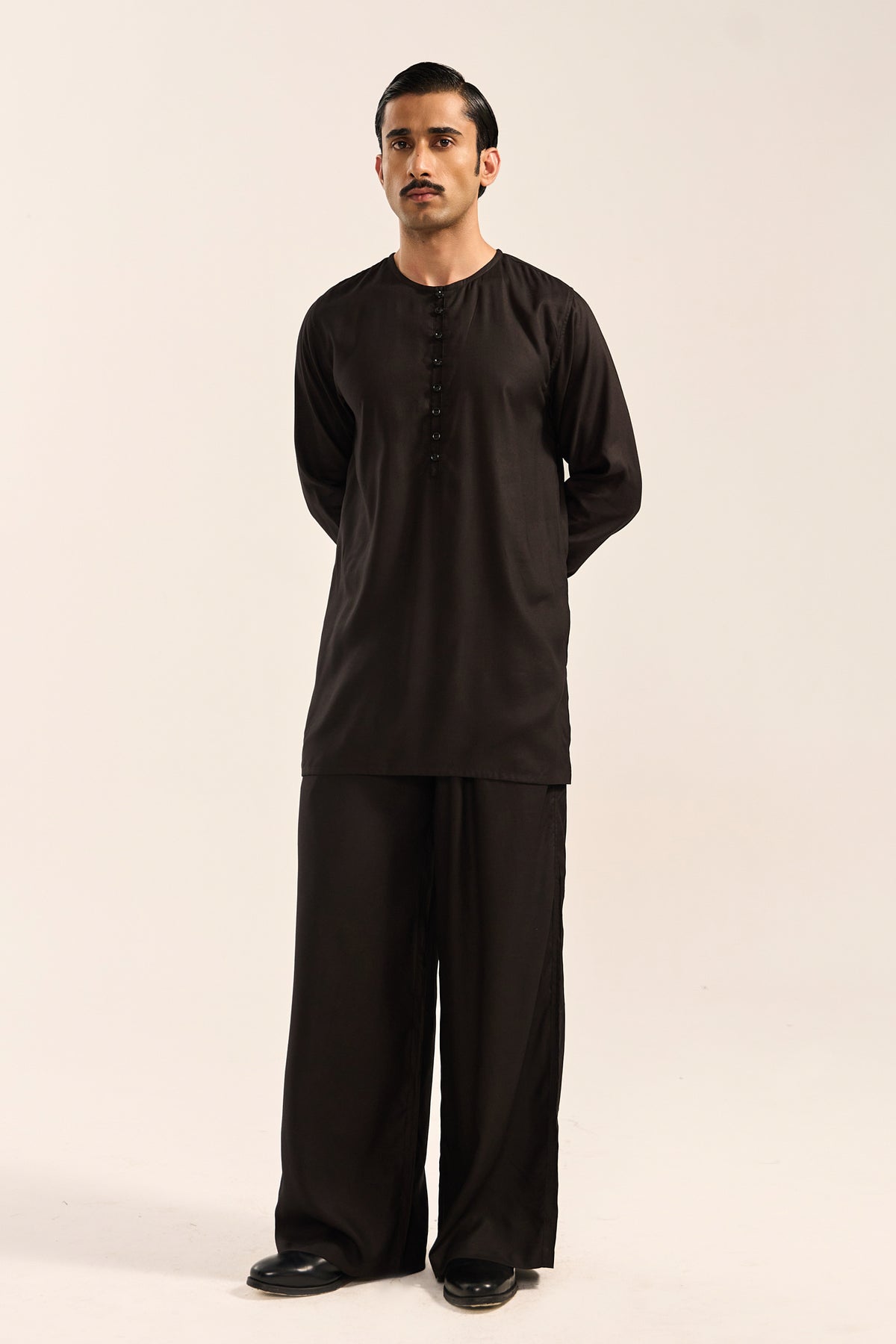 AJRAK BOMBER JACKET SET-BLACK