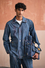 Load image into Gallery viewer, ARTIST SHACKET-DENIM