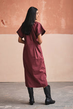 Load image into Gallery viewer, MEXICAN DRESS VINO