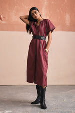 Load image into Gallery viewer, MEXICAN DRESS VINO