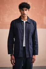 Load image into Gallery viewer, OXFORDSHIRE SHACKET-NAVY