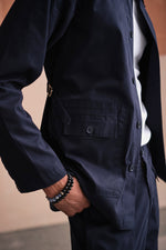 Load image into Gallery viewer, OXFORDSHIRE SHACKET-NAVY