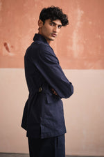 Load image into Gallery viewer, OXFORDSHIRE SHACKET-NAVY