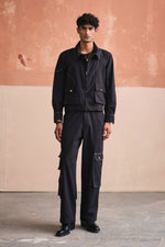 Load image into Gallery viewer, ALVARO CROPPED JACKET SET- BLACK