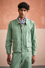 Load image into Gallery viewer, ALVARO CROPPED JACKET - SAGE