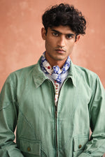 Load image into Gallery viewer, ALVARO CROPPED JACKET - SAGE