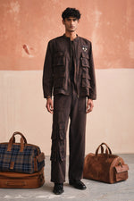 Load image into Gallery viewer, UTILITY JACKET SET-STONED BLACK