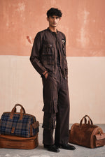 Load image into Gallery viewer, UTILITY JACKET SET-STONED BLACK