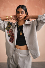 Load image into Gallery viewer, AMBY PATCHWORK JACKET SET