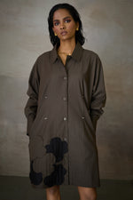 Load image into Gallery viewer, MANHATTAN SHORT DRESS- NOMAD OLIVE