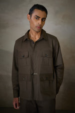Load image into Gallery viewer, SAHEB OLIVE SHIRT - FORMAL EDIT