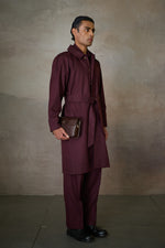 Load image into Gallery viewer, OXFORDSHIRE TRENCH SET- MERLOT (SET OF3)