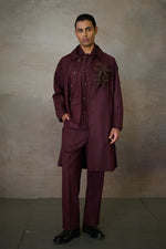 Load image into Gallery viewer, OXFORDSHIRE TRENCH COAT-MERLOT