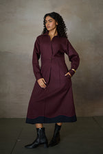 Load image into Gallery viewer, FELICIA DRESS- MERLOT