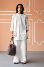 Load image into Gallery viewer, JAIPUR KURTA SET- SUMMER WHITE