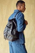 Load image into Gallery viewer, BOLDEN-WOVEN LEATHER BACKPACK