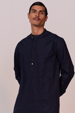 Load image into Gallery viewer, ANUV KURTA SET-SUMMER NAVY