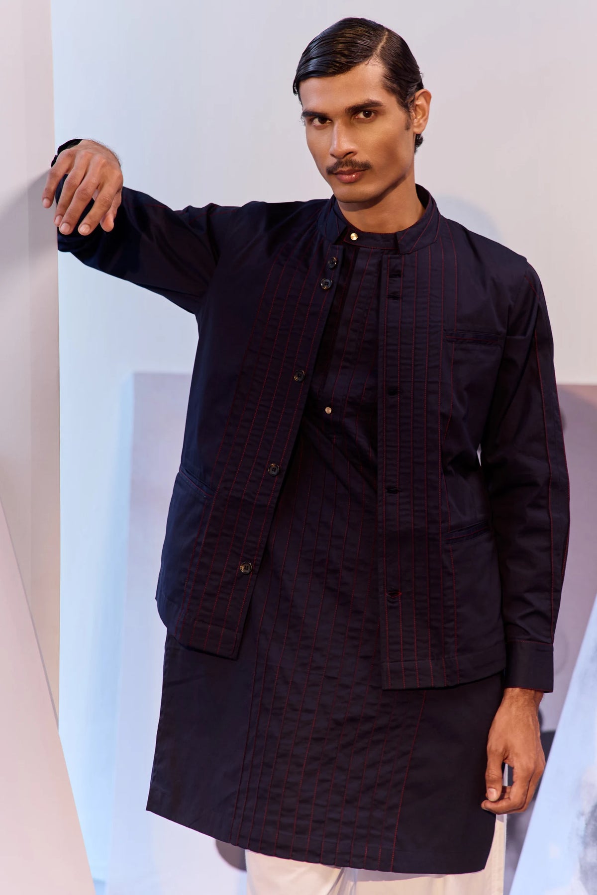 ANUV NEHRU JACKET SET-SET OF 3