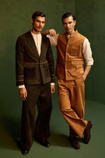 Load image into Gallery viewer, CORDUROY HUNTER JACKET SET-BURNT ( Set Of 2)
