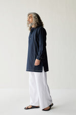 Load image into Gallery viewer, TAILORED KURTA SET- NAVY