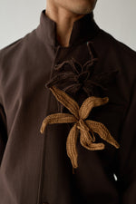 Load image into Gallery viewer, ANJU CROCHET BROOCH - CACAO