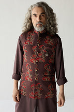 Load image into Gallery viewer, ZAKIR NEHRU JACKET SET-GREY ( SET OF 3)