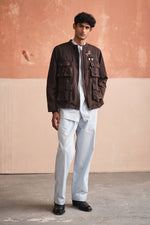 Load image into Gallery viewer, UTILITY JACKET-STONED BLACK