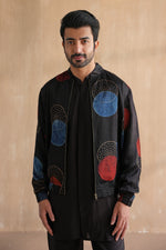 Load image into Gallery viewer, MANAV BOMBER JACKET SET-BLACK(SET OF 3)