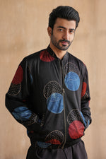 Load image into Gallery viewer, MANAV BOMBER JACKET SET-BLACK(SET OF 3)