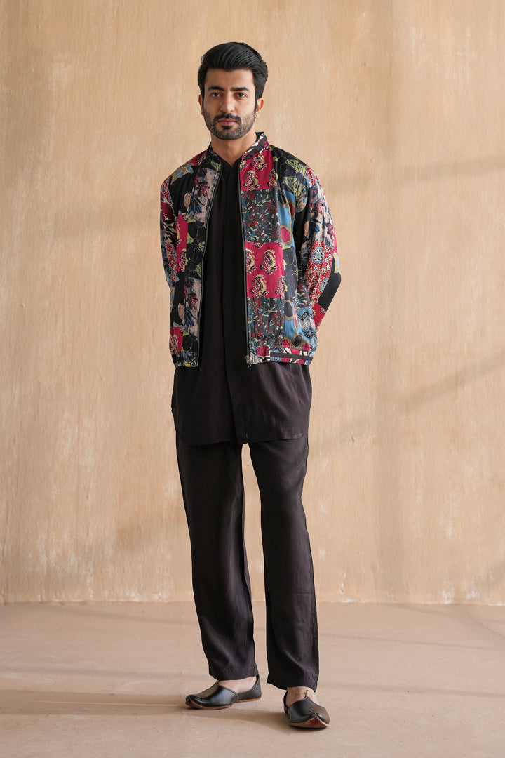 MIRZA BOMBER JACKET SET-PATCHWORK (SET OF 3)