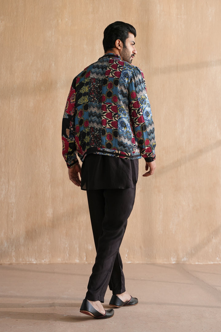 MIRZA BOMBER JACKET SET-PATCHWORK (SET OF 3)