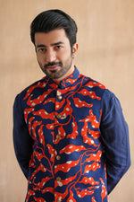 Load image into Gallery viewer, VIVAAN NEHRU JACKET SET- FLORALS(SET OF 3)