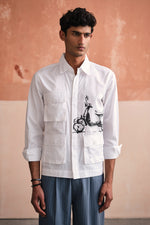 Load image into Gallery viewer, CROPPED VESPA SHIRT