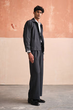 Load image into Gallery viewer, PINSTRIPE BUTTON DOWN JACKET SET