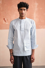 Load image into Gallery viewer, YOKO TAILORED SHIRT- SKY