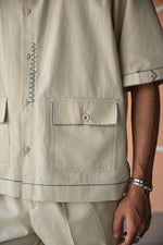 Load image into Gallery viewer, DOODLE SHIRT SET- BEIGE