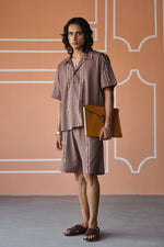 Load image into Gallery viewer, VACATION SHORTS SET- DOODLE STRIPES