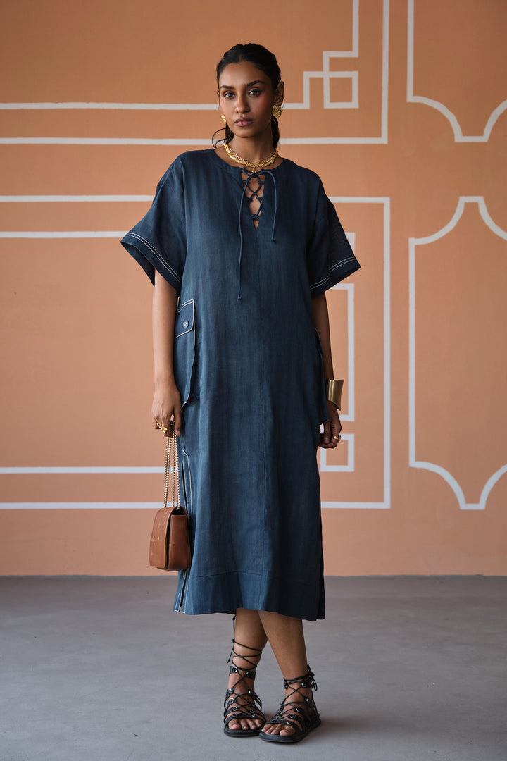SUMMER DRESS-NAVY