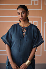 Load image into Gallery viewer, SUMMER DRESS-NAVY