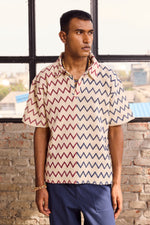 Load image into Gallery viewer, CROCHET TEE-CHEVRON