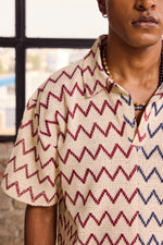 Load image into Gallery viewer, CROCHET TEE-CHEVRON