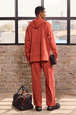 Load image into Gallery viewer, UNFINISHED HOODIE SET-STONED RED

