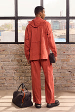 Load image into Gallery viewer, UNFINISHED HOODIE SET-STONED RED