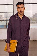 Load image into Gallery viewer, MONK SHIRT- STONED BLACK