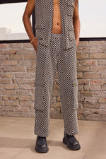 Load image into Gallery viewer, BOYLE CROCHET WIDE PANTS