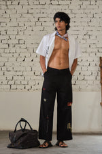 Load image into Gallery viewer, JENAB PANTS-BLACK