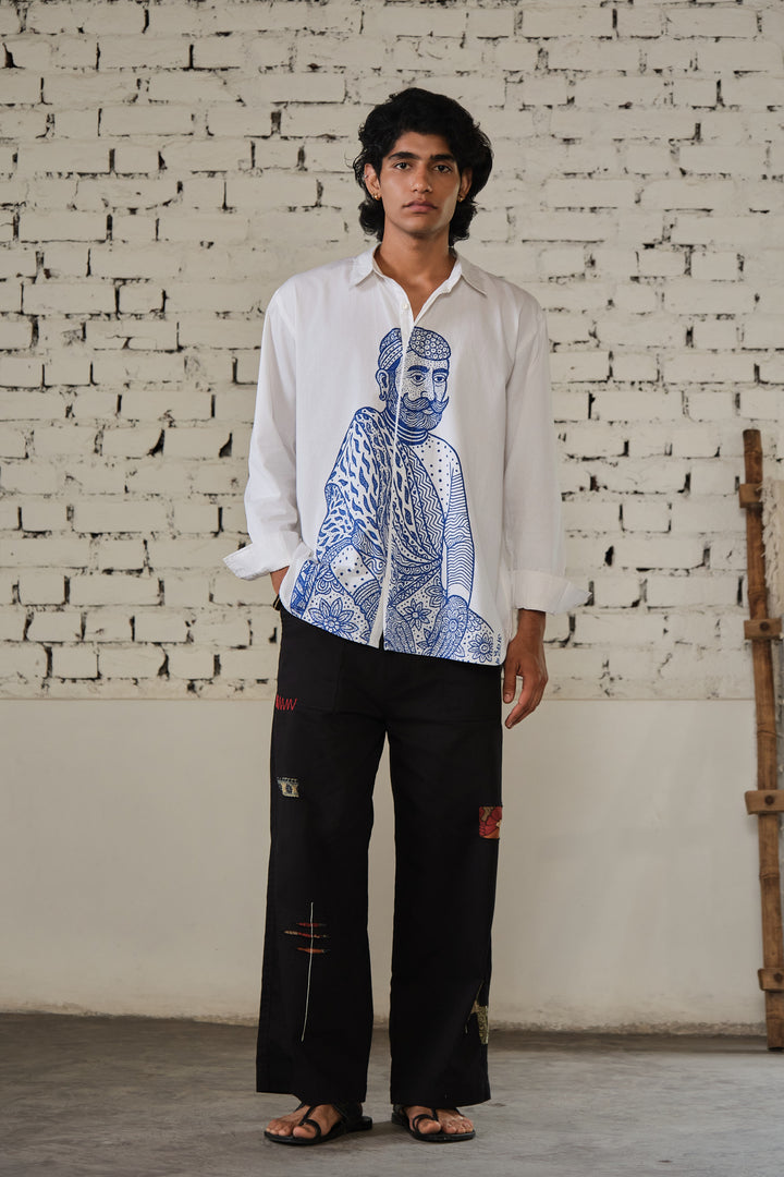 SAWAI OVERSIZED SHIRT-INK